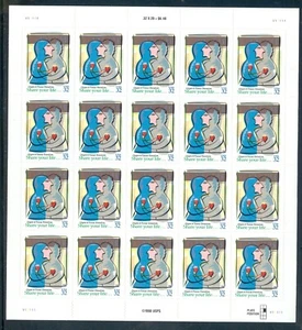 US 3227 Organ & Tissue Donation, Complete Sheet/20, Mint NH - Picture 1 of 1