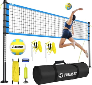 32FT Outdoor Portable Volleyball Net Set System for Backyard - Picture 1 of 5