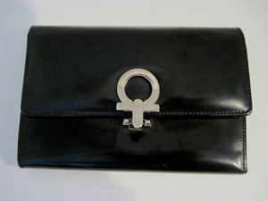 Salvatore Ferragamo Portafoglio Trifold Nero 226597 - Foto 1 di 4