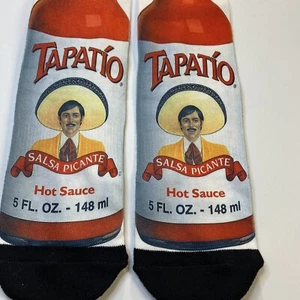 Odd Sox Tapatio Salsa Picante Hot Sause Socks Men's Shoe Size 6-13 Free Shipping - Picture 1 of 6