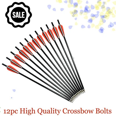FORARCHERY-2020 14 Zoll Armbrustpfeile Carbonpfeile Armbrustbolzen Bolzen Bogenschießen Jagd