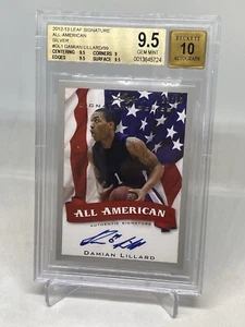 2012 Leaf Signature All-American /99 Damian Lillard Auto RC BGS 9.5/10 POP 14 - Picture 1 of 13