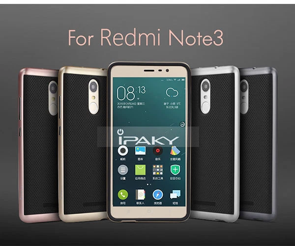 Cover custodia bumper per Xiaomi Redmi Note 3 Silicone Tpu Originale Ipaky - Immagine 1 di 4