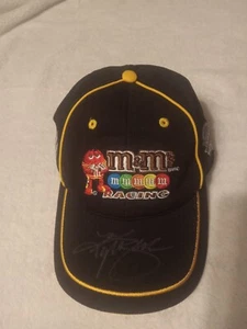 SIGNED NASCAR Kyle Busch #18 m&m's Black Hat - Picture 1 of 8