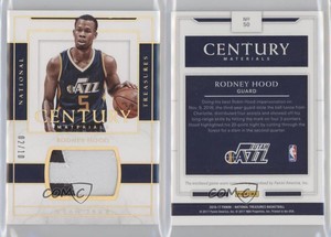 2016-17 Panini National Treasures Century Materials Gold /10 Rodney Hood #50