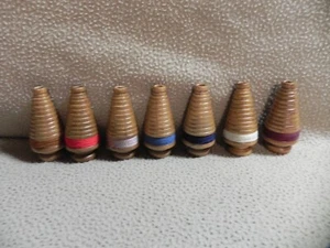 (7) Christmas Tree Shaped Bobbins* - Picture 1 of 5