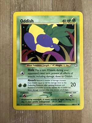 Oddish 68/111 Common Neo Genesis Unlimited Pokemon TCG Card WOTC NM 2000 - Image 1 of 2