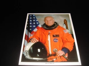 OFFIZIELLES NASA SPACE SHUTTLE ASTRONAUTENPORTRAIT LITHO-JOHN GLENN - Bild 1 von 3