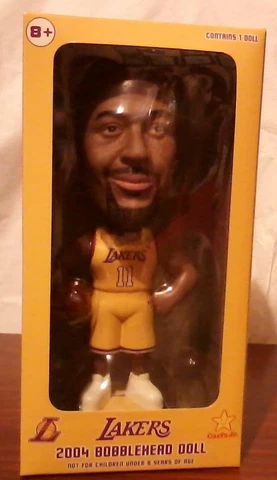 Los Angeles Lakers Karl Malone Bobblehead Basketball Player 7 inch Doll 2004 Cover