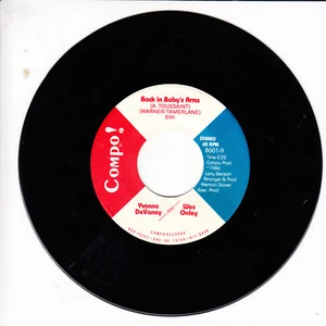 YVONNE DEVANEY AND WES ONLEY Back In Baby's Arms VG+ 45 RPM  - Picture 1 of 2
