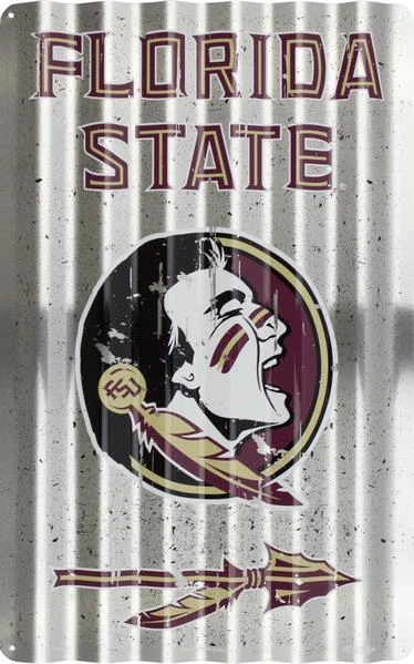 Florida State Seminoles 12x18 Metal Corrugated Sign Man Cave FAST USA SHIPPING - Image 1 of 1