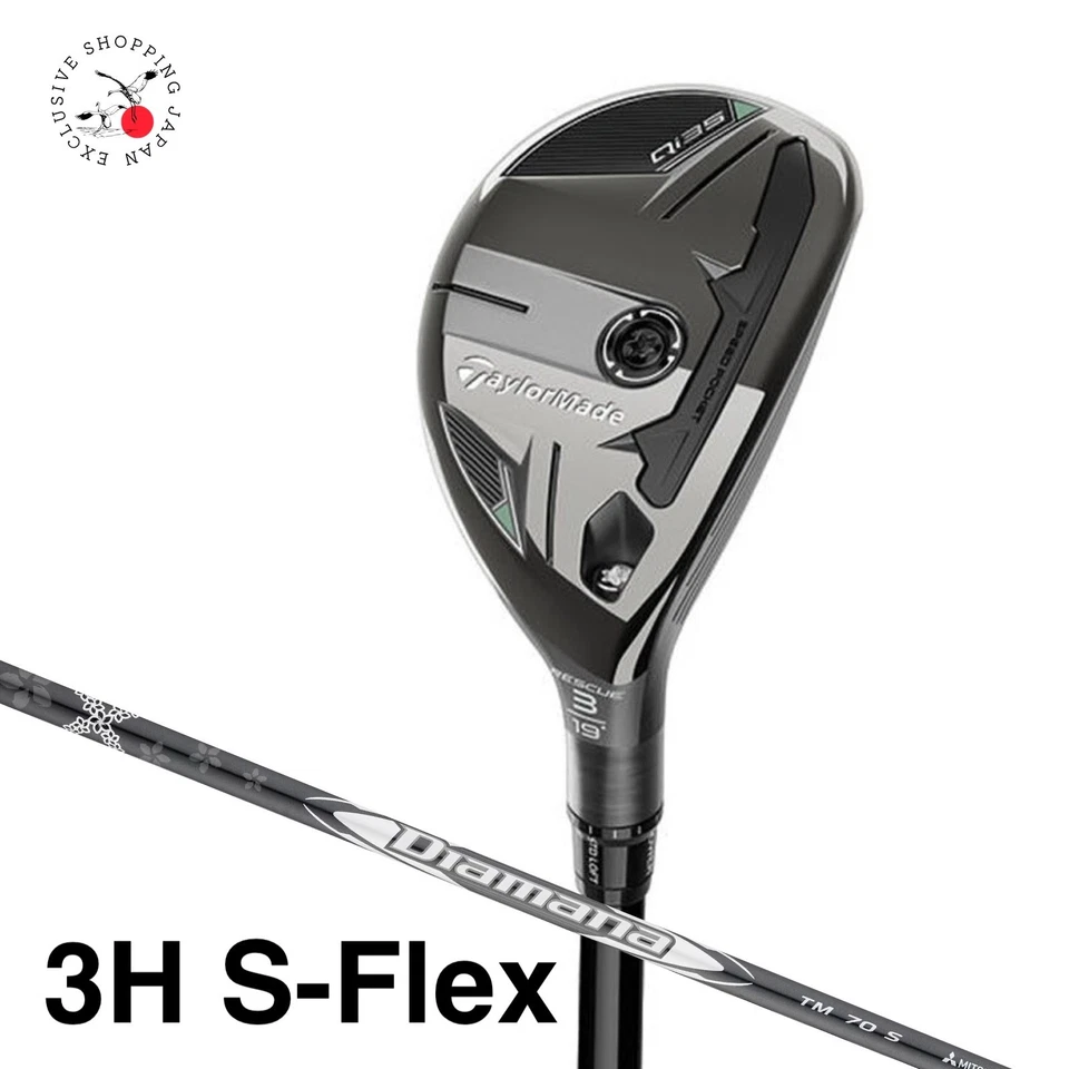 TaylorMade Qi35 Rescue Utility Hybrid 3H S-Flex Diamana Silver TM70 Graphite RH - Image 1 of 4
