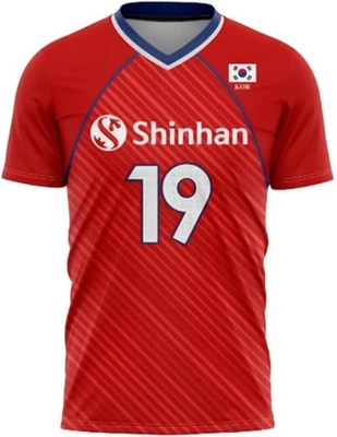 定制韩国国家排球球衣男式女式个性化姓名 — 第 1/4 张图片