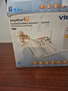 VTech SN5147 Biały wzmocniony przewodowy telefon bezprzewodowy dla seniora z sekretarką - Zdjęcie 1 z 17