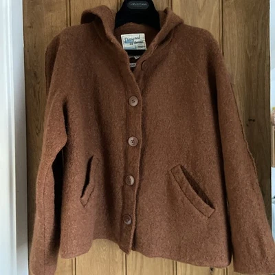 Seasalt Deluxe Boiled Wool Roserrow Hooded Jacket Amber 16 - Image 1 of 4