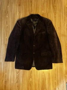 Springfield Corduroy Jacket Brown Chocolate Mens Size M - Picture 1 of 12