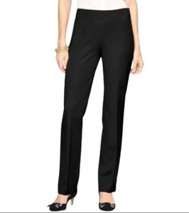 NWT Talbots Womens Size 12 Black Side-Zip Heritage Dress Pants - Picture 1 of 10