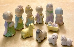 Precious Moments Look Alike Krippe Jesuskind Krippe Tiere niedriger Preis - Bild 1 von 10