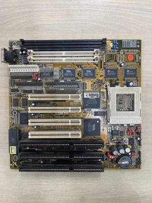 PcPartner 35-8804-01 VIB804DS 580VPX-PRIME3C Socket 7 Motherboard 4 PCI, 3 ISA ! - Image 1 of 4