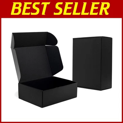 Matte Black Cardboard Mailing Box - Tab Locking, 20 Pack - Image 1 of 4