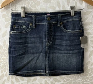 NWT Seven For All Mankind Girl’s 12 Mini Stretch Denim Jean Skirt - Picture 1 of 7