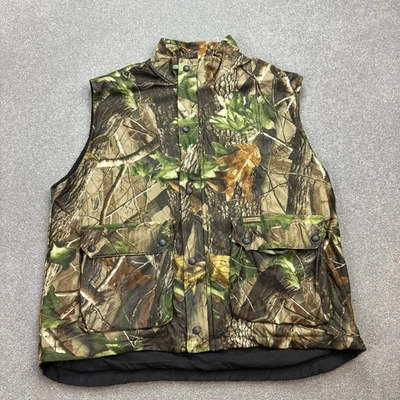 Chaqueta RealTree Adulto Grande Marrón Ropa de Trabajo Camuflaje Chaleco de Caza Acolchado Forrado Hombres Foto 1 de 4