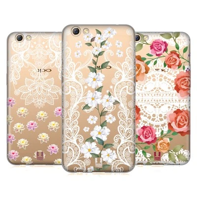 HEAD CASE DESIGNS FLORALS & LACES SOFT GEL CASE FOR OPPO PHONES - Image 1 of 4