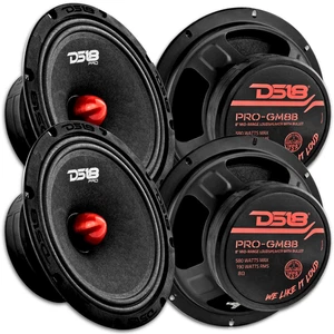 4x DS18 8" Midrange Bullet Speakers - PRO-GM8B 190 Watts Rms 8-ohm Loudspeakers - Picture 1 of 6