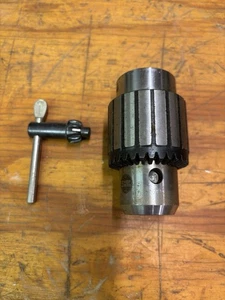 Jacobs Chuck with Key, fits 5/8" shaft, expands from 5/62" to 1/2" - Picture 1 of 2