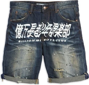 Billionaire Boys Club BB Orbit Jean Shorts Rover Distressed Splatter - Picture 1 of 20