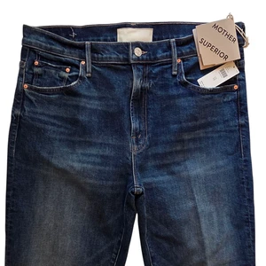 Vaqueros al tobillo MOTHER The Insider en lavado 'Where The Sun Don't Shine', nuevos con etiquetas talla 32 - Imagen 1 de 15