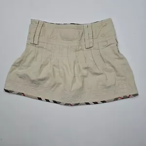 Burberry Brit Childrens Girls Nova Check Plaid A Line Skirt Beige Size 18M 86 - Picture 1 of 2