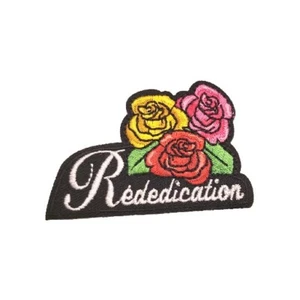 GIRL SCOUTS- REDEDICATION COLLECTIBLE IRON ON PATCH - Picture 1 of 1