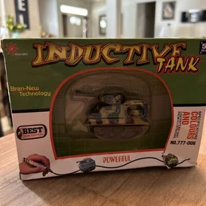 Inductive Toy Tank, Follows Drawn Marker Line, Learning Creativity--Camouflage - Picture 1 of 11