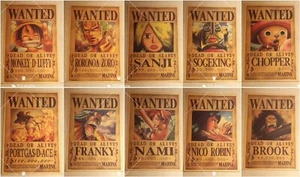 One Piece Retro Wanted Posters Straw Hat Crew HIGH QUALITY Anime Wano Bounties - Picture 1 of 7
