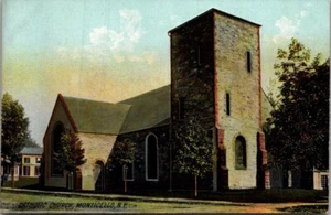 IGLESIA CATÓLICA Monticello, Nueva York NY postal sin usar - Imagen 1 de 2
