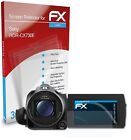 atFoliX 3x Displayschutzfolie für Sony HDR-CX730E Schutzfolie klar Folie