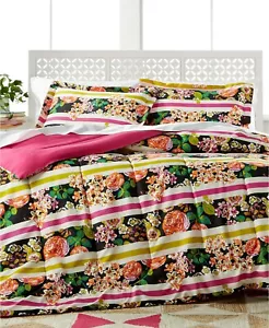 Pem America Madison Stripe 3-Pc. Floral Stripe Comforter Set - KING - Multicolor - Picture 1 of 5