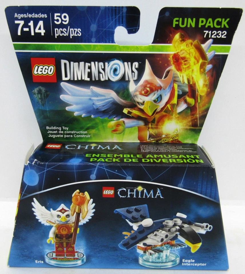 LEGO Dimensions Legends of Chima Fun Pack 71232 Eris & Eagle Interceptor Nuevo Foto 1 de 4