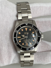 Vintage Seiko Mod Scubamaster 39.5mm NH35 Seiko Automatic Movement Black Dial