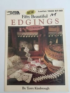Fifty Beautiful Edgings to Crochet Leisure Arts Booklet 1509 50 Patterns - Picture 1 of 3