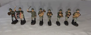 Vintage Elastolin German Composition WW1 German Military Band Figures 65mm 8pc - Picture 1 of 8