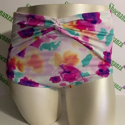 Torrid Swimsuit Swim Bottom High Waist Brief Knot Front Floral Plus 2 18 20 - Image 1 of 3