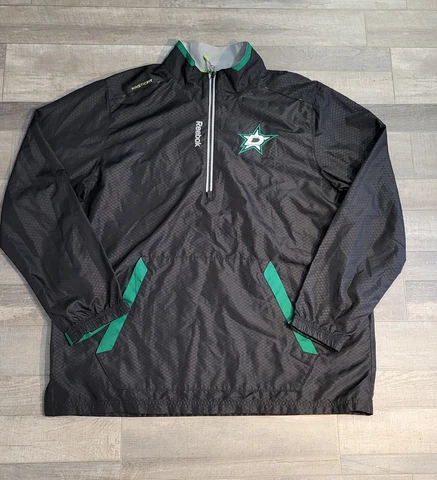 Reebok Center Ice Collection Dallas Stars NHL 1/2 Zip Jacket Sweatshirt Size XL Cover