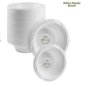 Plastic Bowl Dessert Soup Catering Disposable Party Wedding Birthday reusable - Picture 1 of 10