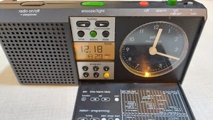 ⏰ Vintage BRAUN Digital/Analog Radio Alarm Clock Type 3869/ABR 314df : Germany - Picture 1 of 14