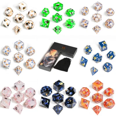 Dice Set Case (Select Colour) / LONG storage box Display RPG D&D DND - Image 1 of 4