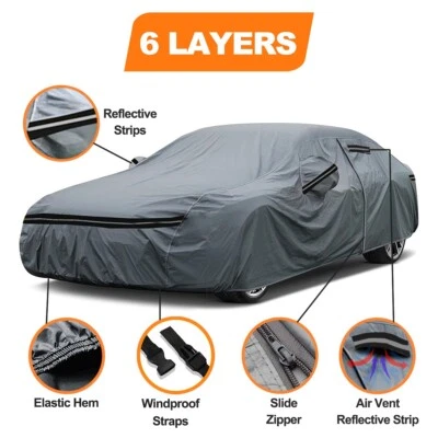 Cubierta de coche 100 % impermeable de 6 capas personalizada para Chevy Corvette C4 C5 C6 C7 C8 Foto 1 de 4
