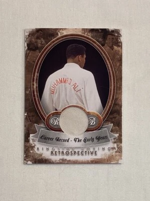 MUHAMMAD ALI 2011 RINGSIDE RETROSPECTIVE TRUNKS PATCH CASE TOPPER CARD #R37 5/10 - Image 1 of 2