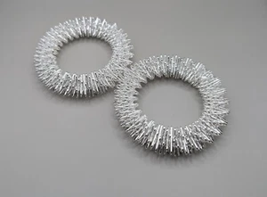Akupressurarmband Massagearmband 2er Set Silber Akupressur Skills Borderline - Bild 1 von 7